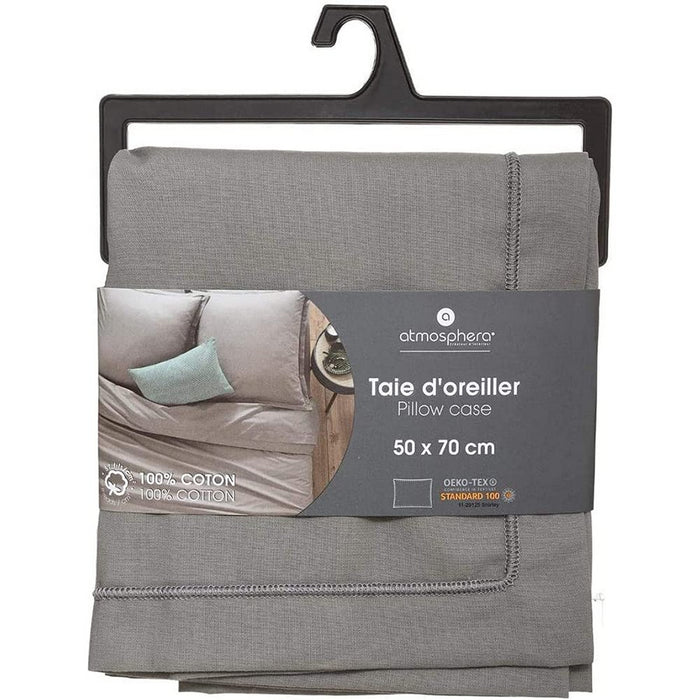 Atmosphera Grey Pillowcase (70 x 50 cm)