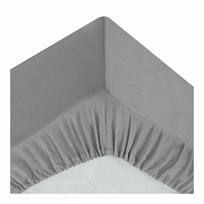 Atmosphera Gray Fitted Sheet (90 x 190 cm)