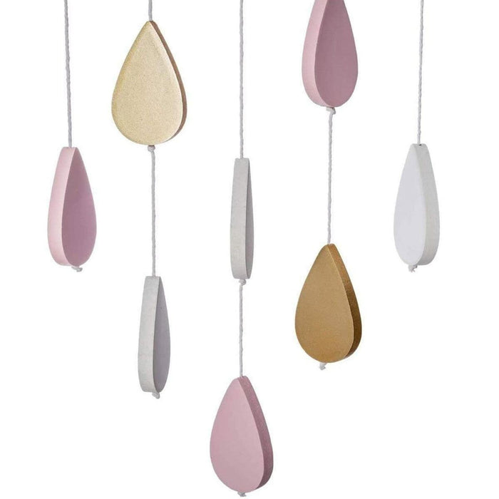 Carrusel para Cuna Atmosphera Nubes Rosa Madera MDF