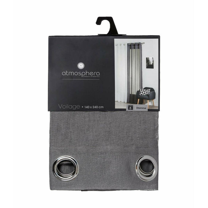 Atmosphera TRANSPARENT VISOR Curtain Vison Polyester (240 x 140 cm)