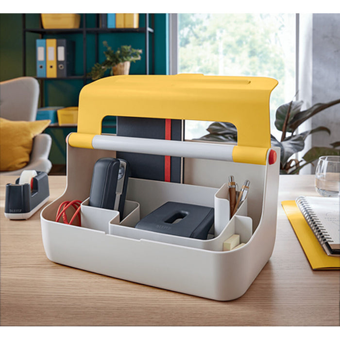 Leitz Cosy Storage Box Yellow ABS 21.4 x 19.6 x 36.7 cm Carry Handle