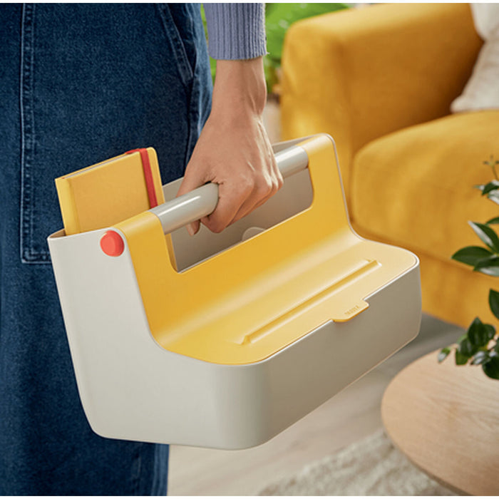 Leitz Cosy Storage Box Yellow ABS 21.4 x 19.6 x 36.7 cm Carry Handle