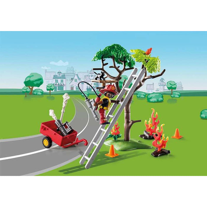 Playset Playmobil 70917 Bombero Gato 70917 (32 pcs)