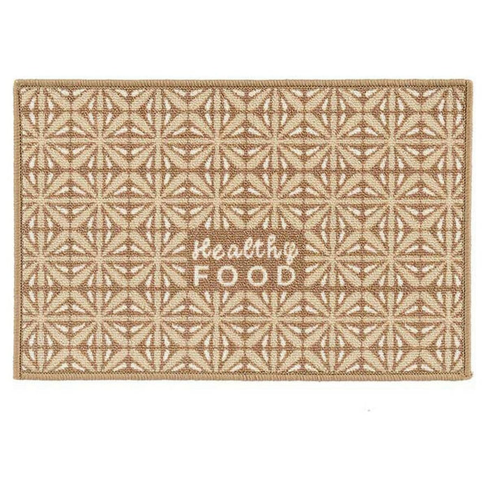 Alfombra Healthy Food 40 x 1 x 60 cm Beige Poliamida Látex (24 Unidades)