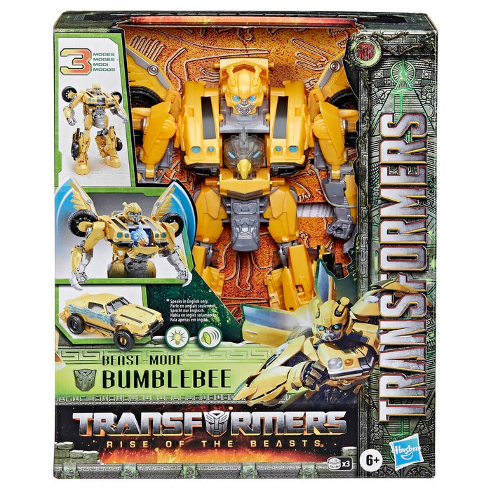 Super Robot Transformable Transformers Beast Mode Bumblebee 28 cm Luces Sonido Accesorios