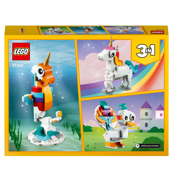 Lego Creator Magic Unicorn Playset 31140 3 in 1 145 Pieces