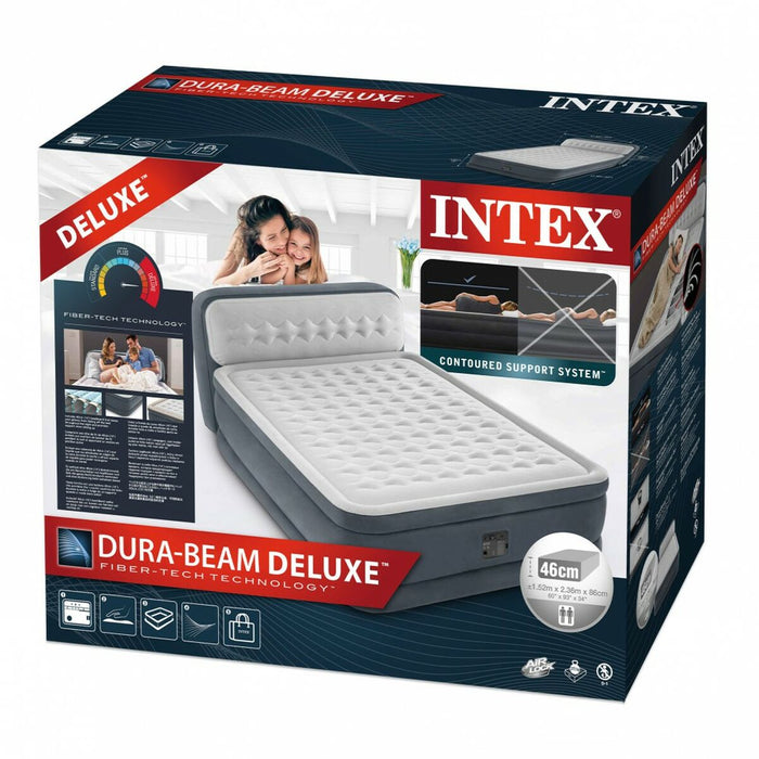 Intex Beam Deluxe Ultra Plush Inflatable Bed 152 x 46 x 236 cm