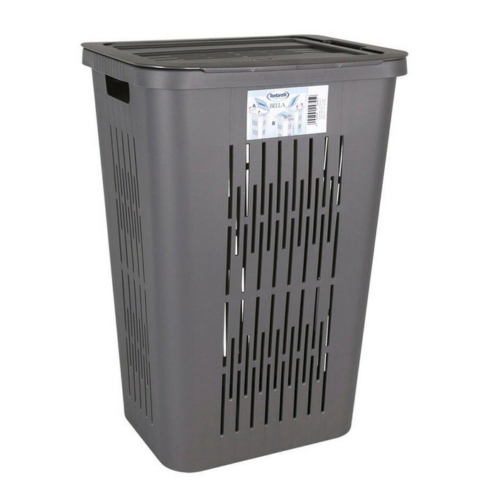 Inde Bella 60 L Laundry Basket Graphite 40.5 x 33 x 59 cm (5 Units)