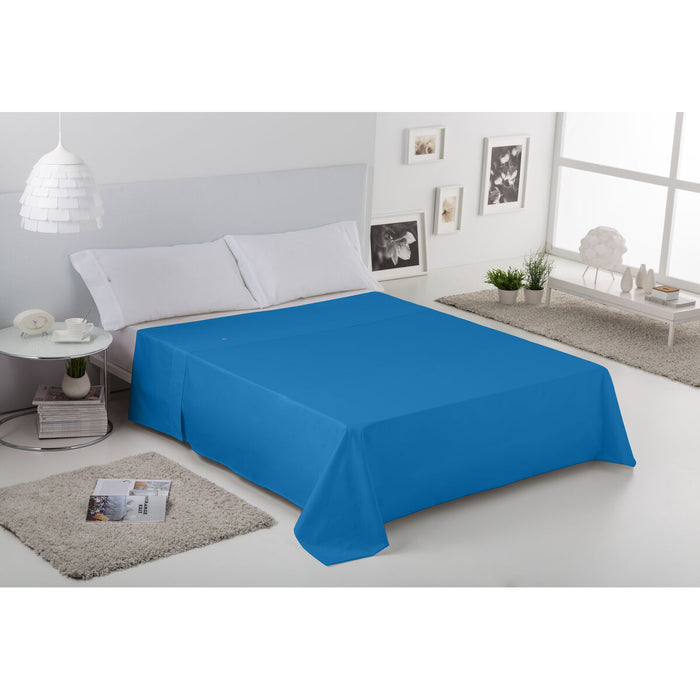 Alexandra House Living Blue Top Sheet 240 x 270 cm