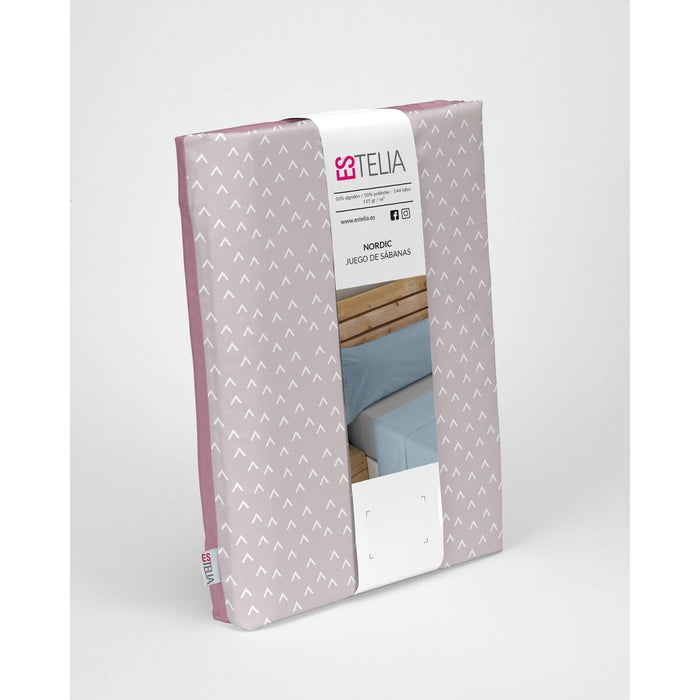 Alexandra House Living Estelia Malva Sheet Set, 160 cm Bed, 4 Pieces