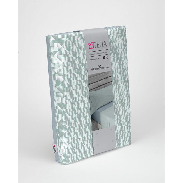 Alexandra House Living Estelia Soft Green Sheet Set 200 Bed 4 Pieces