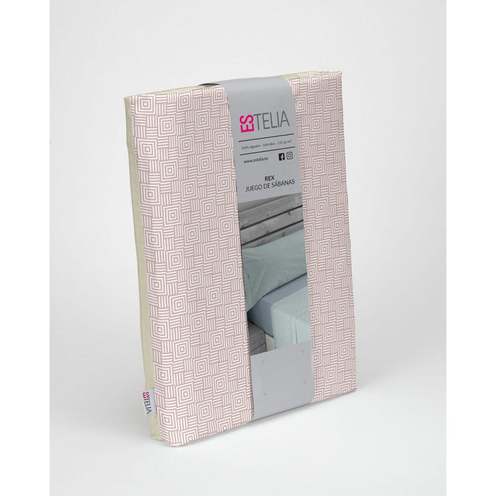 Alexandra House Living Estelia Pink 3-Piece Sheet Set for 90 cm Bed