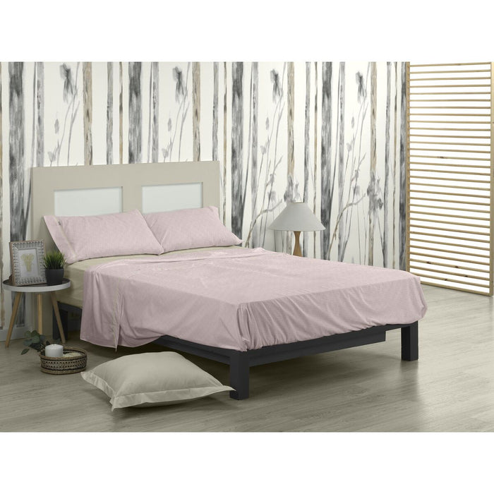 Juego de Sábanas Alexandra House Living Estelia Rosa Cama de 105 3 Piezas