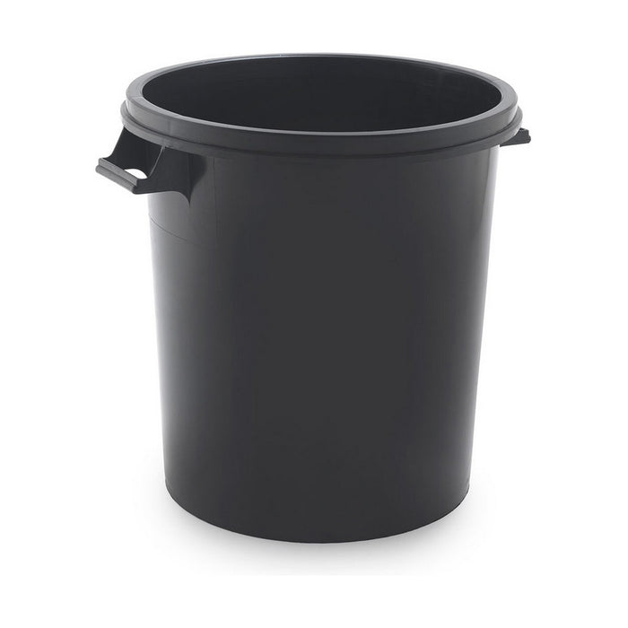 SP Berner Black Plastic Waste Bin 50 L