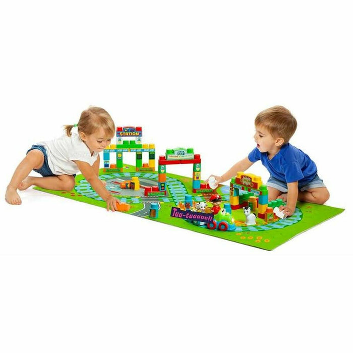 Tren con Circuito Moltó Electrónico 125 x 60 cm Tapiz