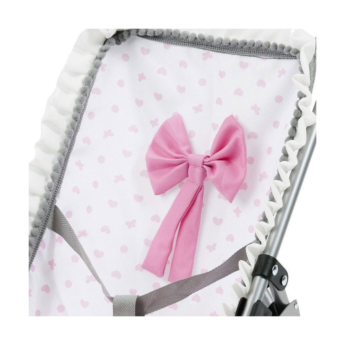 Silla para Muñecas Reig Paraguas Blanco Rosa Lunares