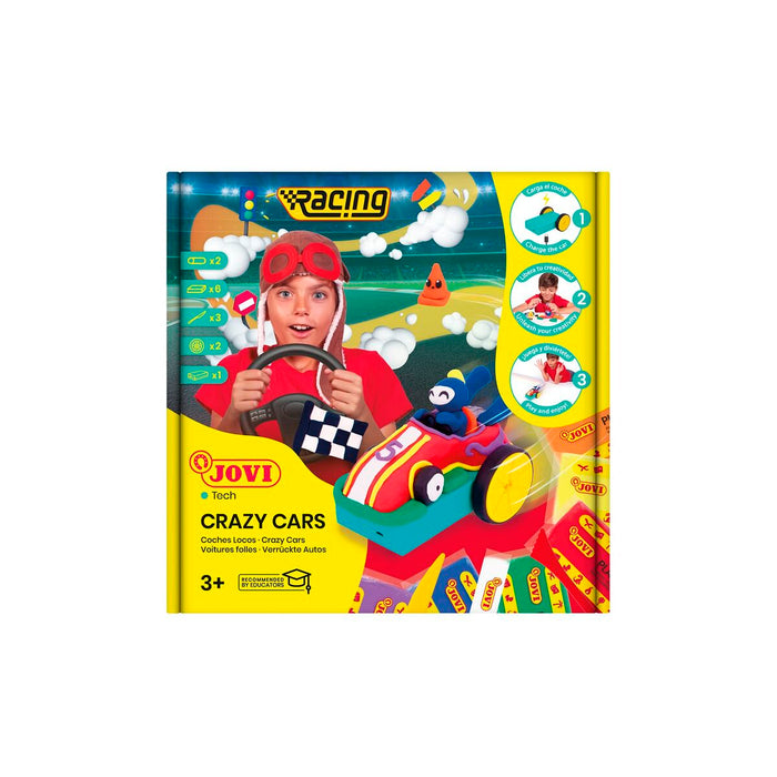 Juego de Plastilina Jovi Crazy Cars Racing Multicolor (1 Pieza)