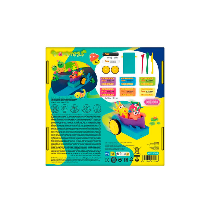 Juego de Plastilina Jovi Crazy Cars Monsters Multicolor (1 Pieza)