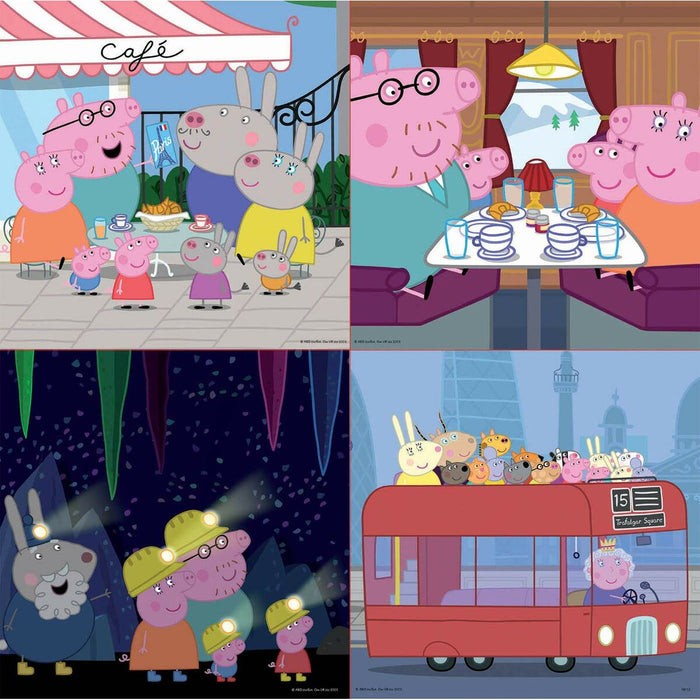 Set de 4 Puzzles   Peppa Pig Cosy corner         16 x 16 cm