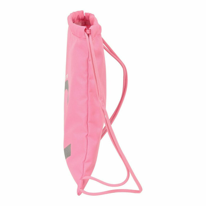 Bolsa Mochila con Cuerdas Safta 612252196 Rosa 35 x 1 x 40 cm