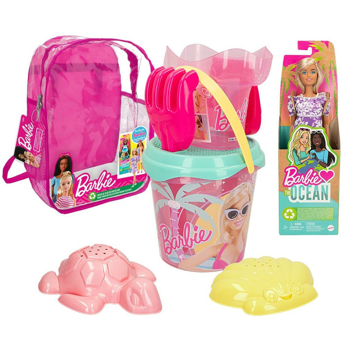 Barbie 8-Piece Beach Toy Set 18 x 16 x 18 cm