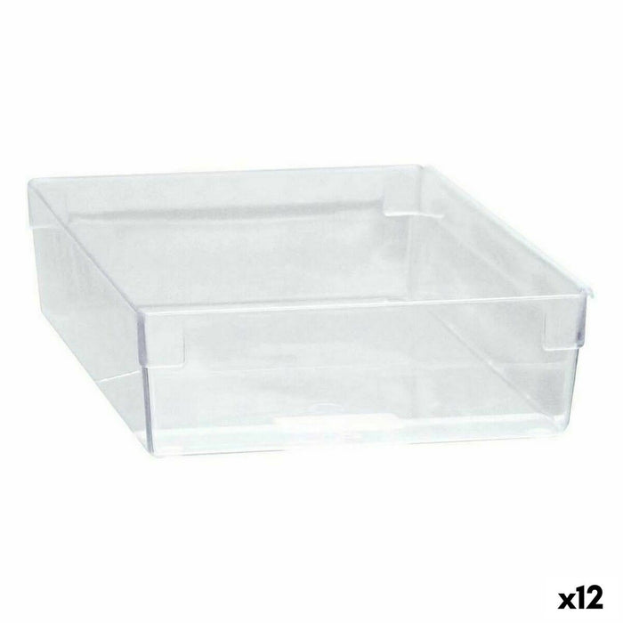 Transparent Modular Multipurpose Box 22.5 x 15.5 x 5.3 cm (12 Units)