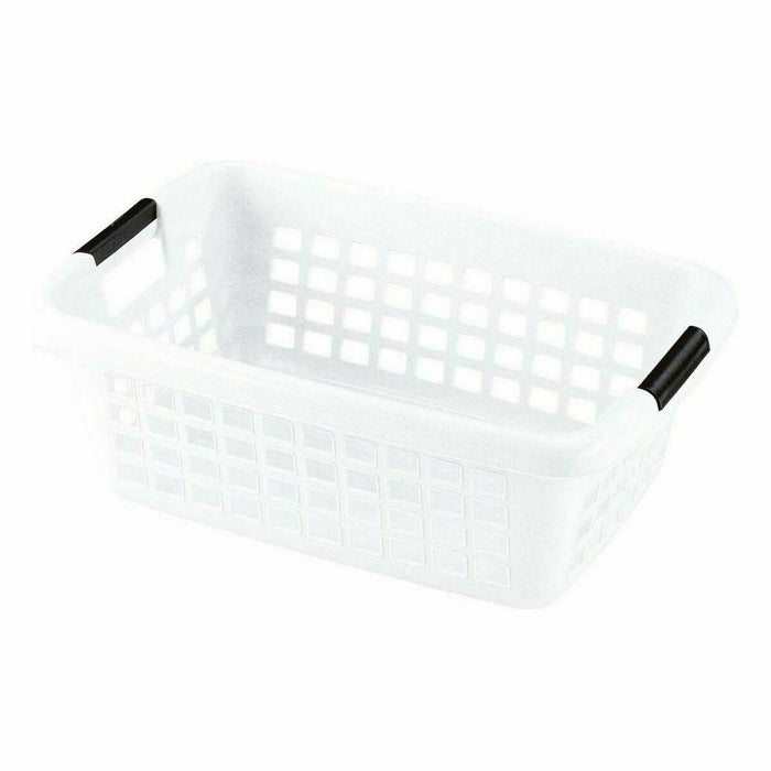 Laundry Basket with Handles White 50 L (6 Units)