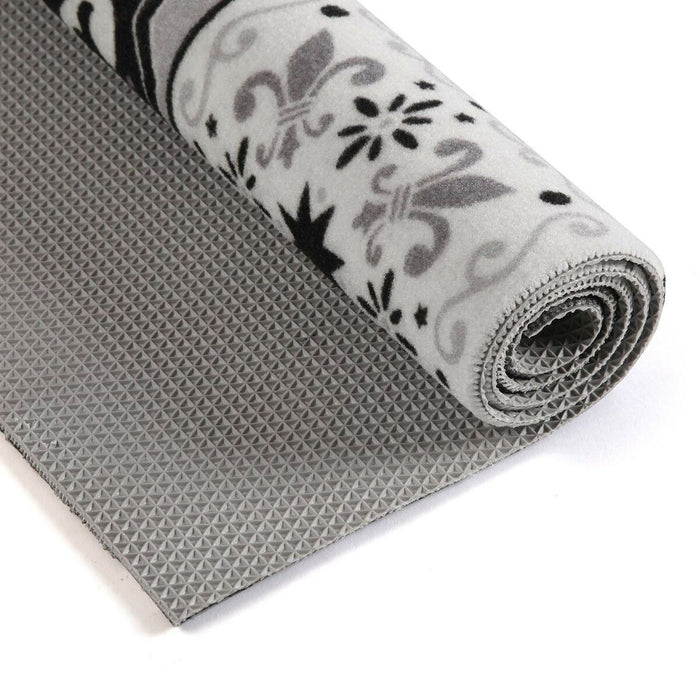 Alfombra Mosaic Versa Blk Negro Poliéster (50 x 2 x 80 cm)