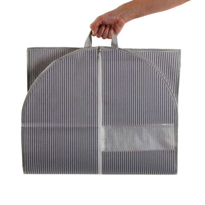 Versa Suit Cover Grey Stripes 100 x 60 cm