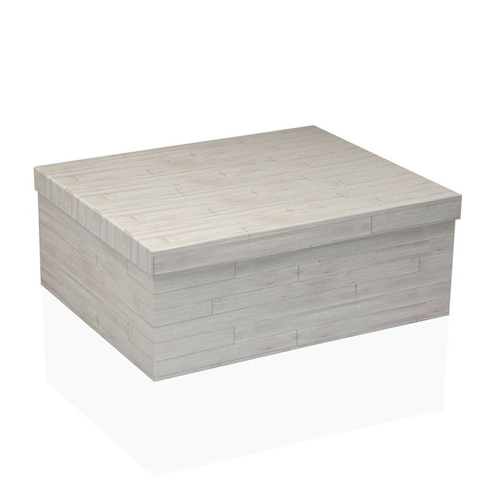 Set de Cajas Organizadoras Apilables Versa Madera Cartón 15 Piezas 35 x 16,5 x 43 cm