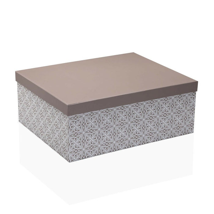 Set de Cajas Organizadoras Apilables Versa Marrón Cartón 15 Piezas