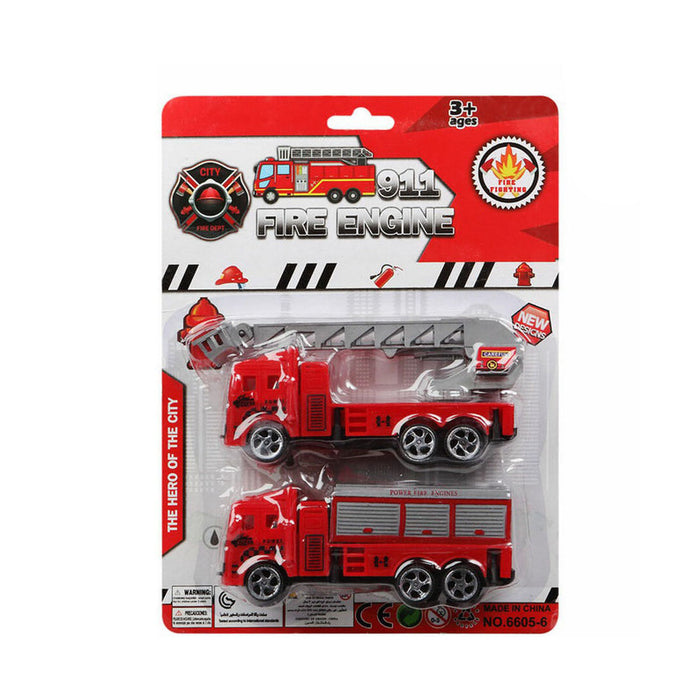 Camión de Bomberos De fricción Rojo Multicolor 26 x 19 cm