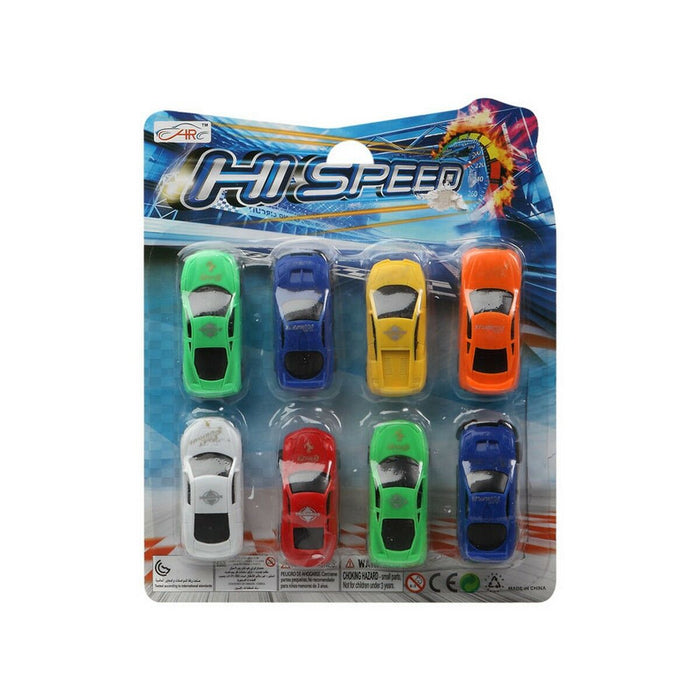 Coche Multicolor 8 Piezas