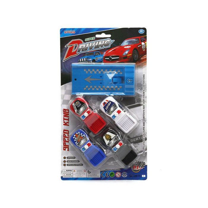 Coche de carreras Lanzador 4 Piezas