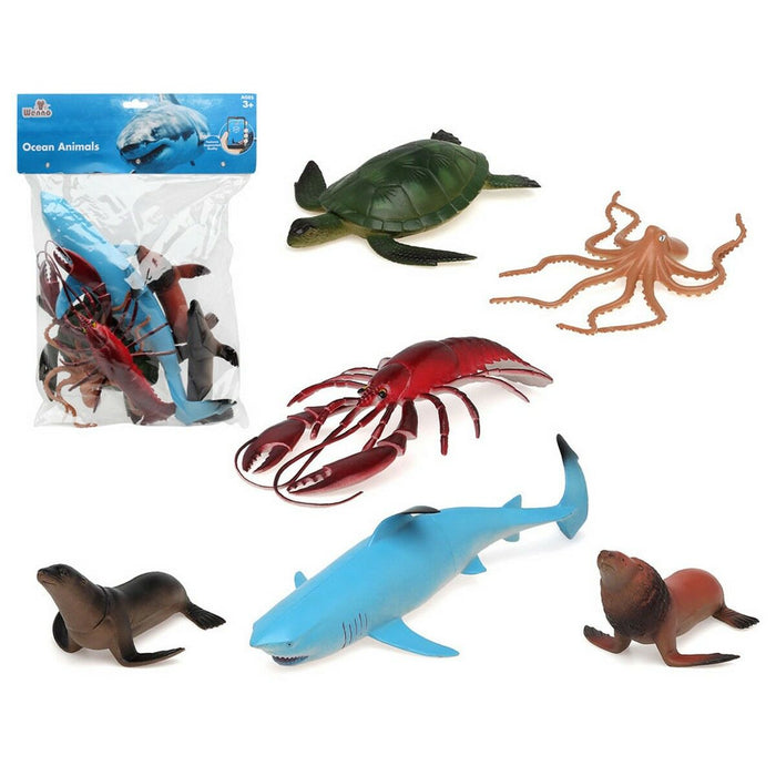 6 Piece Ocean Wild Animal Set