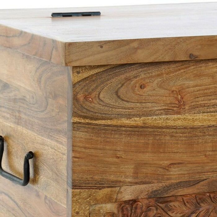 Arcón DKD Home Decor Natural Colonial Hierro Acacia 90 x 41 x 45 cm