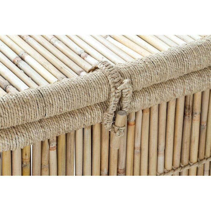 DKD Home Decor Natural Bamboo Rope Basket Set (46 x 46 x 55 cm)