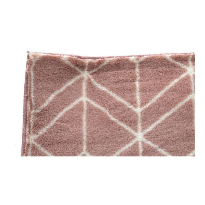 DKD Home Decor Pink Polyester Rug (60 x 2.4 x 1 cm)