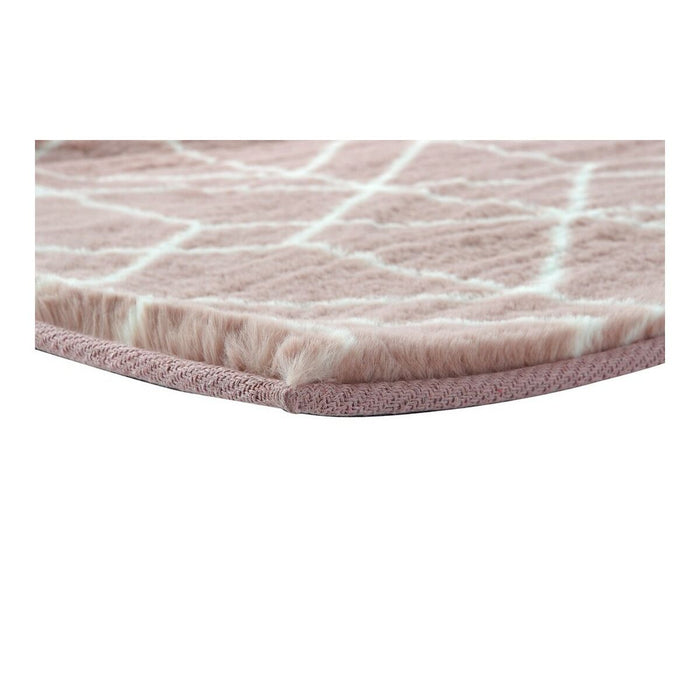 DKD Home Decor Pink Polyester Rug (60 x 2.4 x 1 cm)