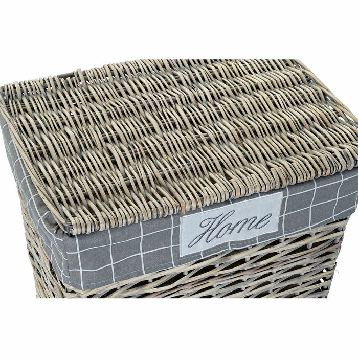 DKD Home Decor Polyester Wicker Traditional Basket Set (47 x 34 x 55 cm) (5 pcs)