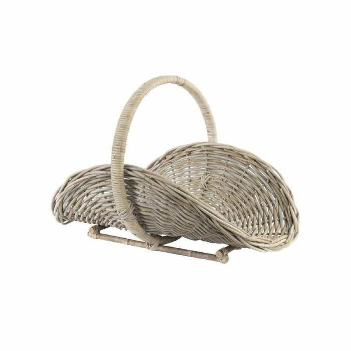 Cesta DKD Home Decor Leña Ratán Bali (75 x 47 x 50 cm)