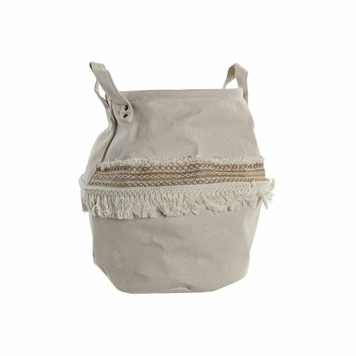 Cesta DKD Home Decor Marrón claro Aluminio Boho 35 x 35 x 35 cm