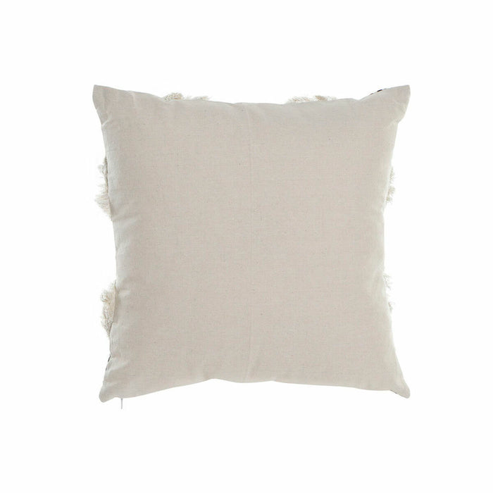 DKD Home Decor 8424001833795 White Black Square Colonial Cushion 45 x 10 x 45 cm