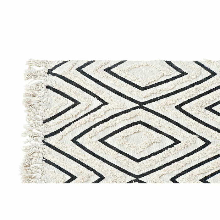 DKD Home Decor Black White Rug (120 x 180 x 1 cm)