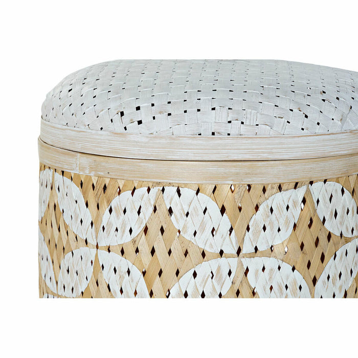 Juego de Cestas DKD Home Decor Beige Natural Bambú Boho 40 x 40 x 59 cm 3 Piezas