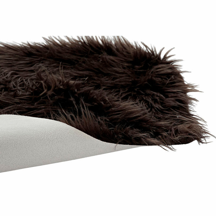 Alfombra DKD Home Decor Marrón Con pelo 60 x 90 x 2 cm