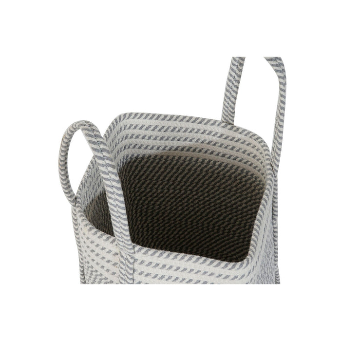 Cesta DKD Home Decor Rojo Beige Gris Boho 30 x 30 x 34 cm (3 Unidades)