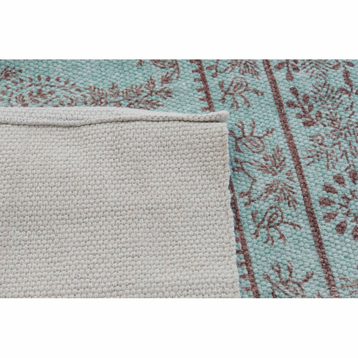 Alfombra DKD Home Decor 120 x 180 x 0,4 cm Azul Poliéster Verde Árabe (2 Unidades)