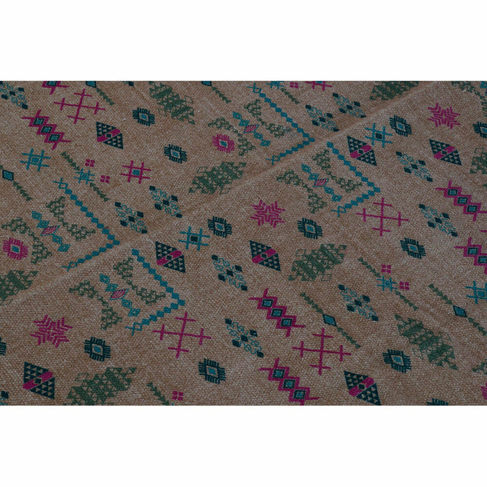 Alfombra DKD Home Decor 120 x 180 x 0,4 cm Poliéster Blanco Ikat Boho (2 Unidades)