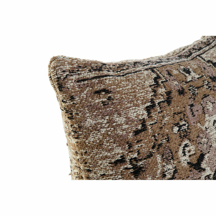 DKD Home Decor Cushion Plastic White Brown Black Rectangular Square Arabic 45 x 12 x 45 cm